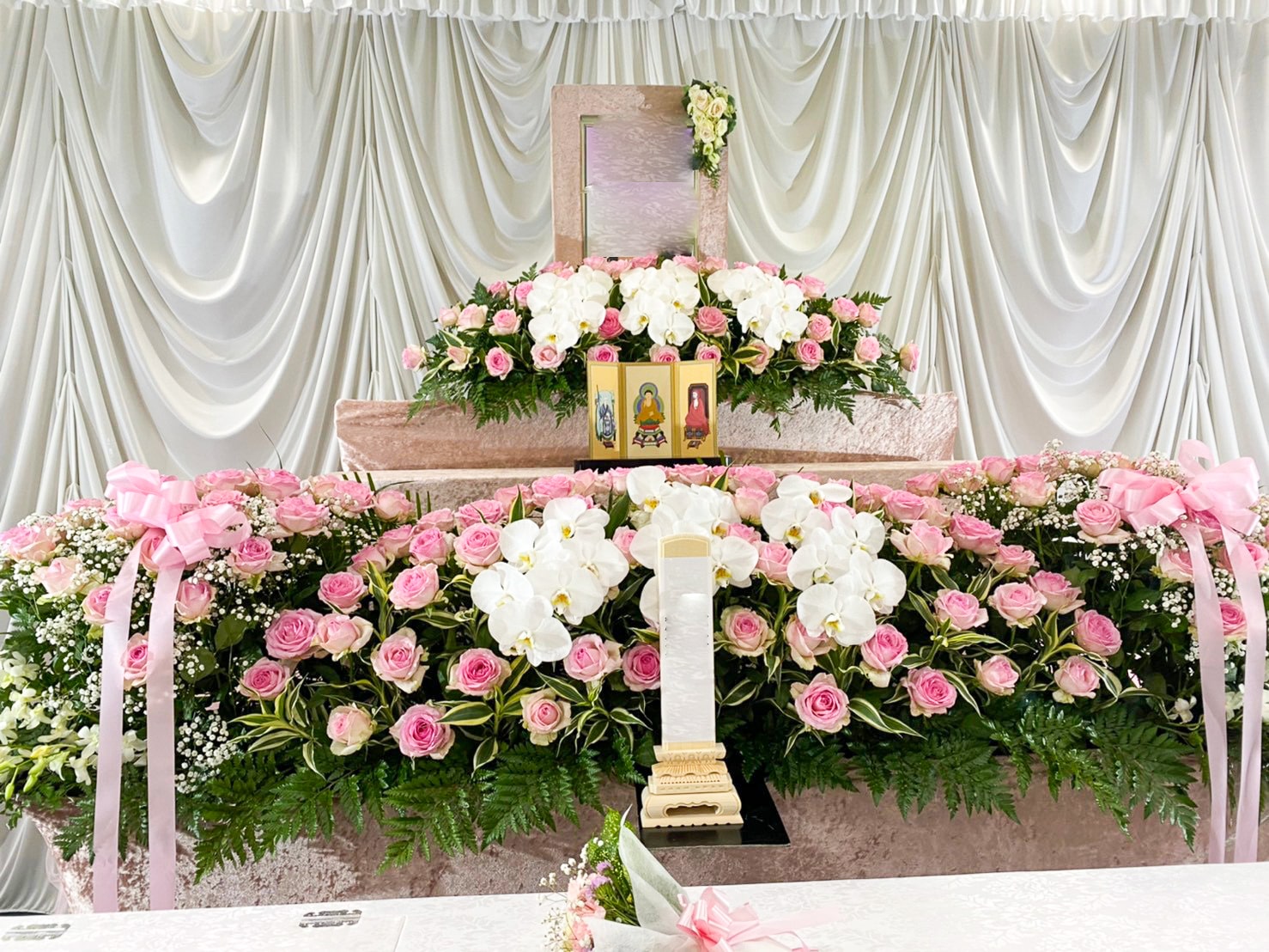 一日葬　オリジナル花祭壇